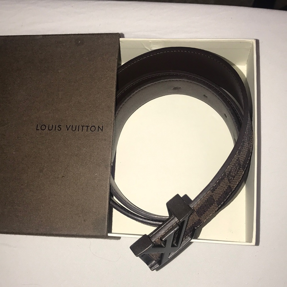 Brown Damier LOUIS VUITTON belt